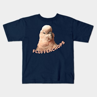 Moluccan Cockatoo Parrot Fluffenchops Kids T-Shirt